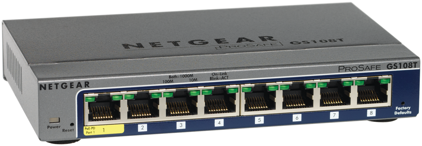 Netgear 24-Port Gigabit Ethernet Hi-Power PoE+ Smart Managed Pro Switch  with 2 SFP Ports and optional Insight Remote/Cloud Management (380W)
